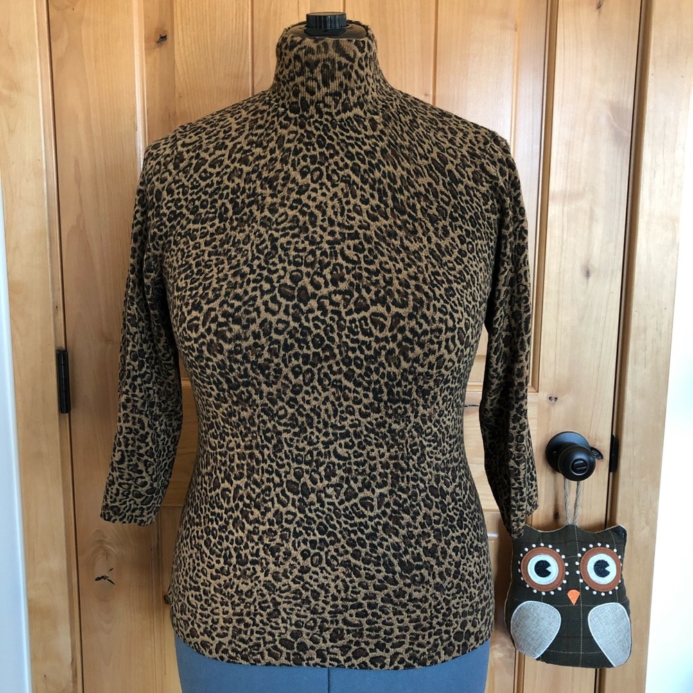 INC Sexy Leopard Print Sweater - L